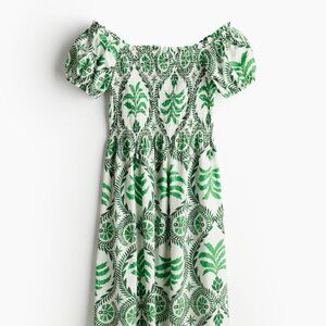 OFF-THE-SHOULDER POPLIN DRESS / H&M